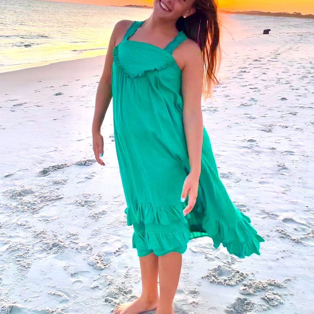 Matilda Jane emerald green dress - size 14